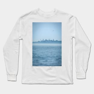 Oceanfront Oasis: A City by the Sea Long Sleeve T-Shirt